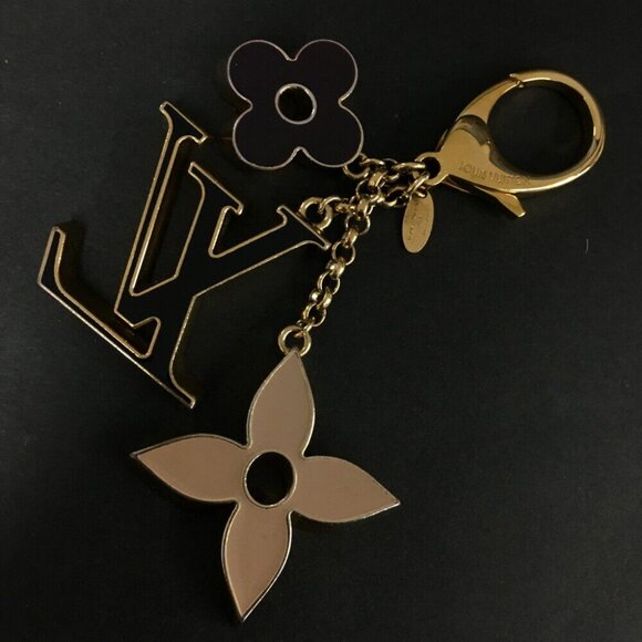 Louis Vuitton Fleur de Monogram Key Ring Bag Charm